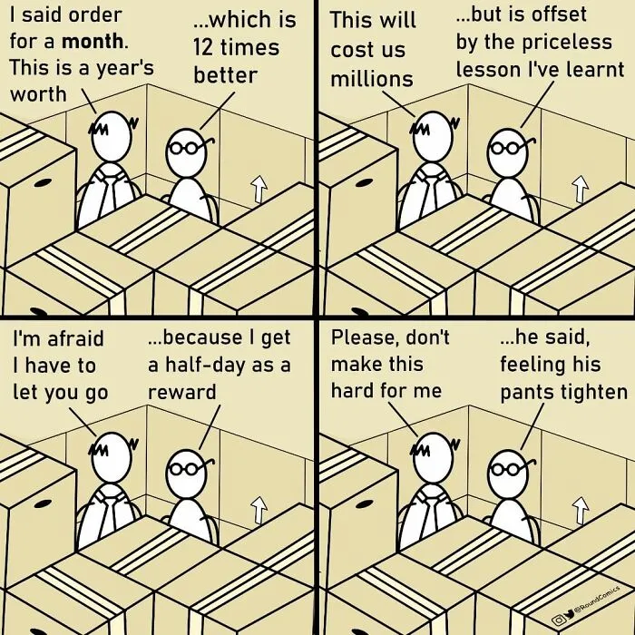 Artist Makes Silly-Looking Comics With Unexpected Twists On Everyday Situations (30 Pics)