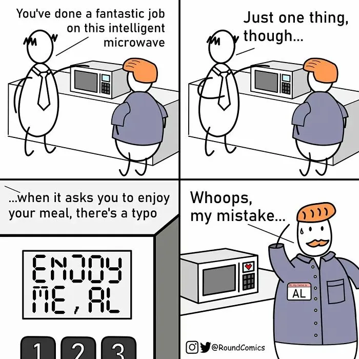 Artist Makes Silly-Looking Comics With Unexpected Twists On Everyday Situations (30 Pics)