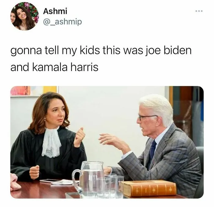 Funny meme from IG page showing two people in a serious conversation, humor to lift up your spirits with relatable content.