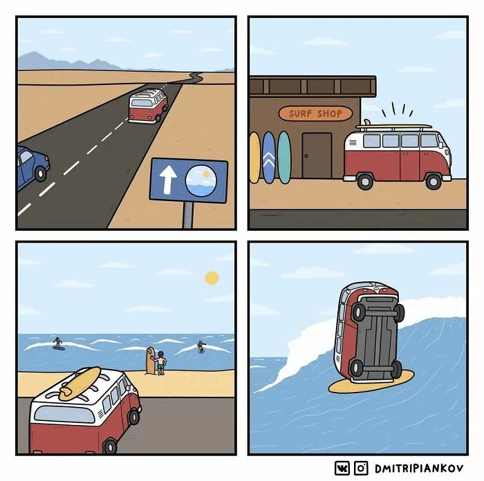 This Artist Makes Dark Humor Comics With Surprising Endings (30 Pics)