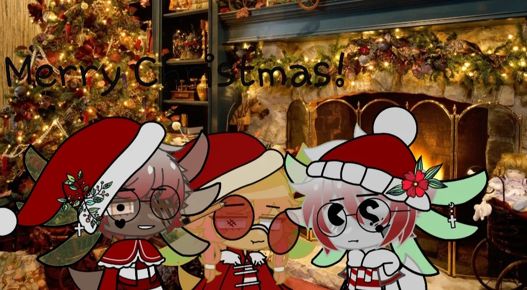 Hey Artsy Pandas, Draw A Christmas Card Using An Oc You Have!