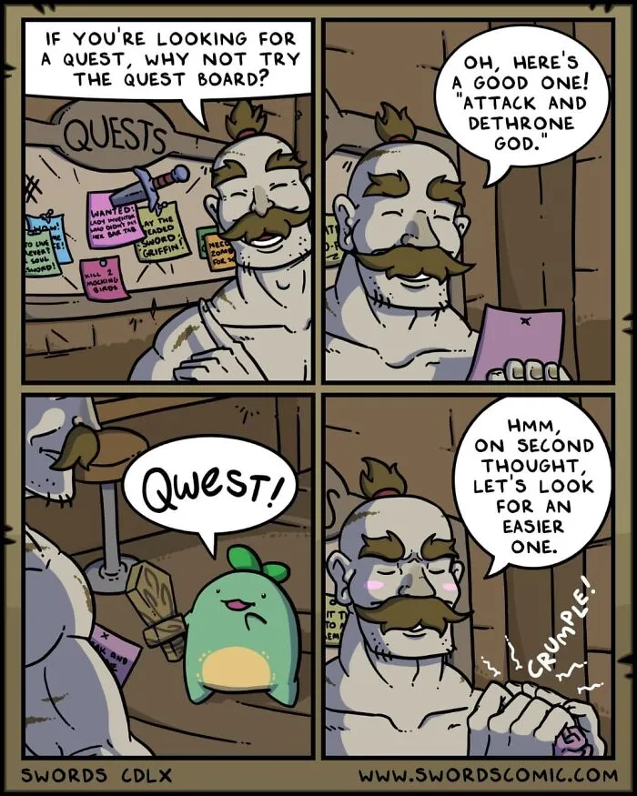 I Make Comics About A Fantasy World Where Everyone And Everything’s Weapon Of Choice Is A Sword (23 Pics)