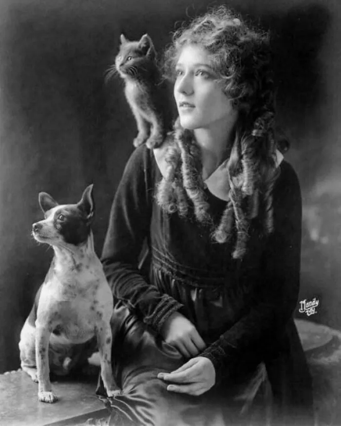 La estrella de Hollywood, actriz y productora norteamericana Mary Pickford