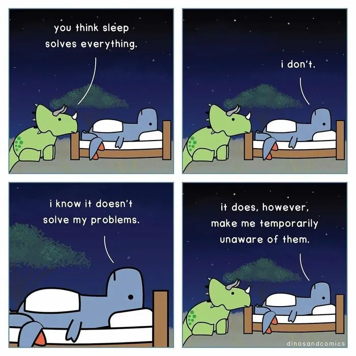 30 New Funny Comics About Self-Aware Dinosaurs And Their Mental Health