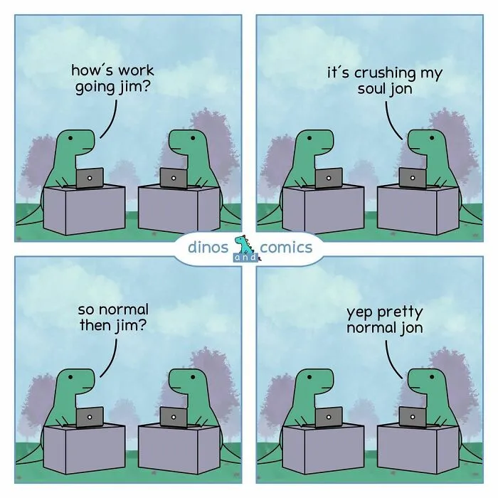 30 New Funny Comics About Self-Aware Dinosaurs And Their Mental Health
