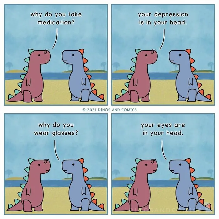 30 New Funny Comics About Self-Aware Dinosaurs And Their Mental Health