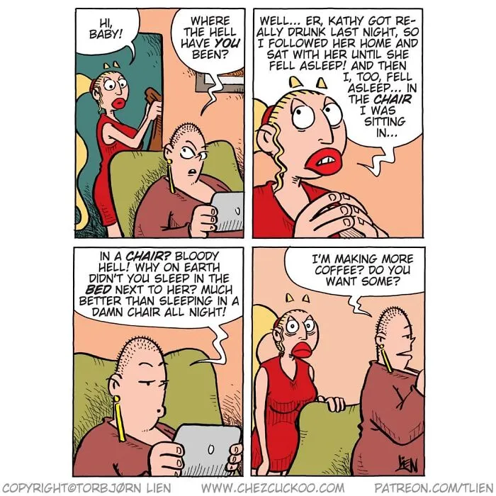 Norwegian Artist Creates Fun Comics With Unexpected Endings (70 Pics)