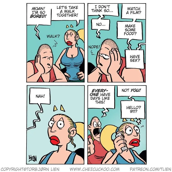 Norwegian Artist Creates Fun Comics With Unexpected Endings (70 Pics)