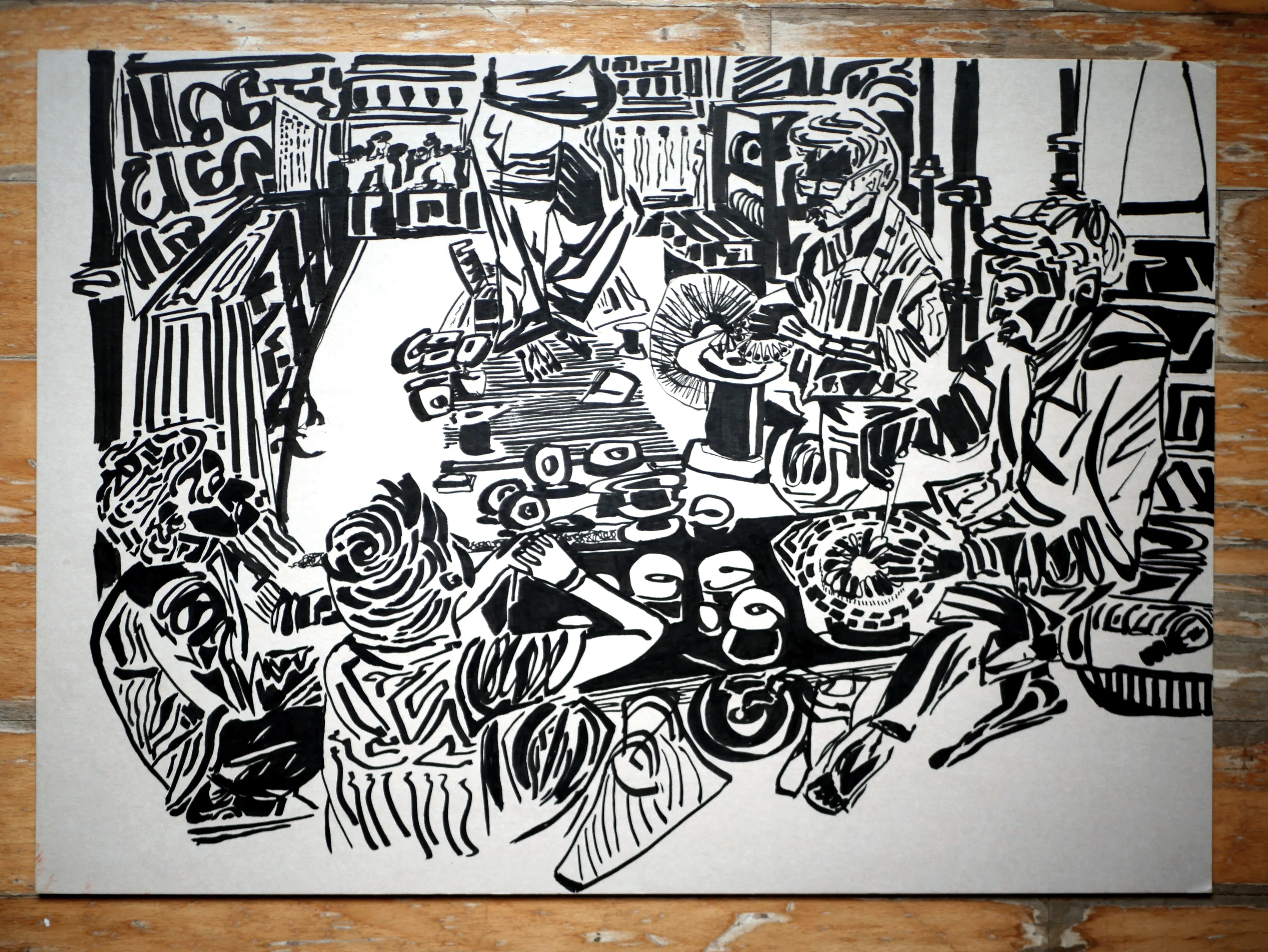 A Illustration I Did Of Men Making Jewellery In India