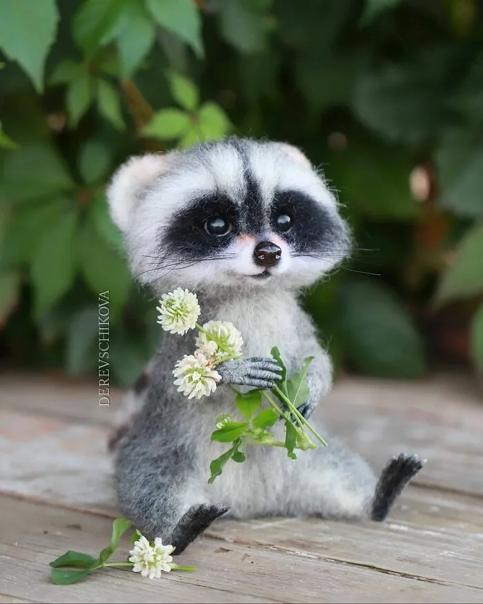 30 Adorable Needle-Felted Wool Animals By Yulia Derevschikova (New Pics)