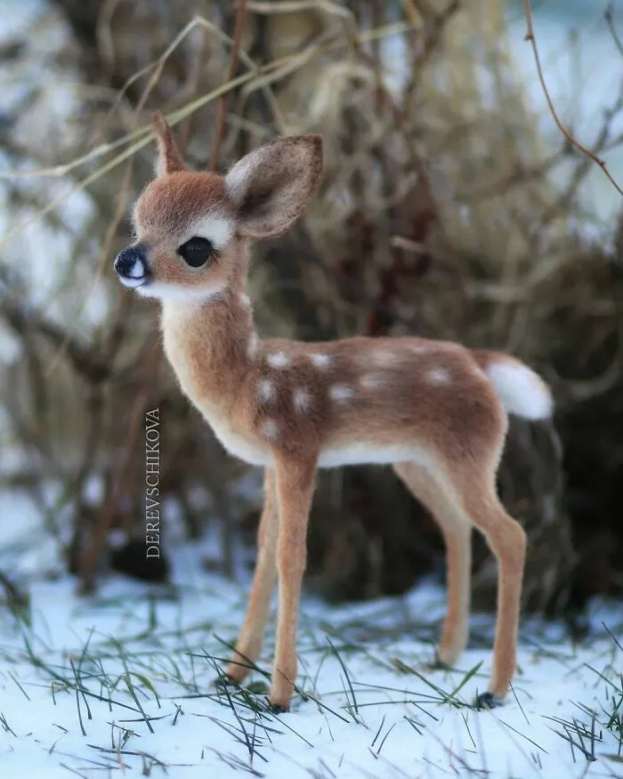 30 Adorable Needle-Felted Wool Animals By Yulia Derevschikova (New Pics)