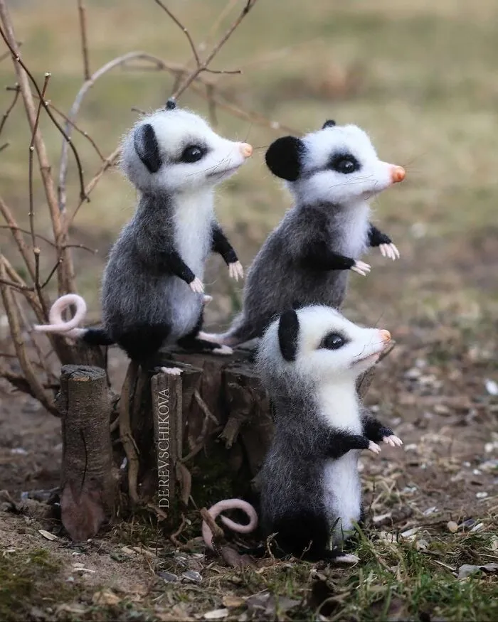 30 Adorable Needle-Felted Wool Animals By Yulia Derevschikova (New Pics)