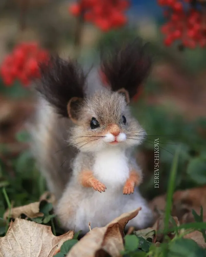 30 Adorable Needle-Felted Wool Animals By Yulia Derevschikova (New Pics)