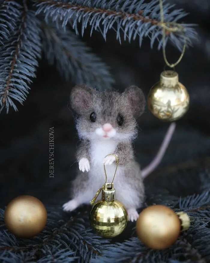 30 Adorable Needle-Felted Wool Animals By Yulia Derevschikova (New Pics)