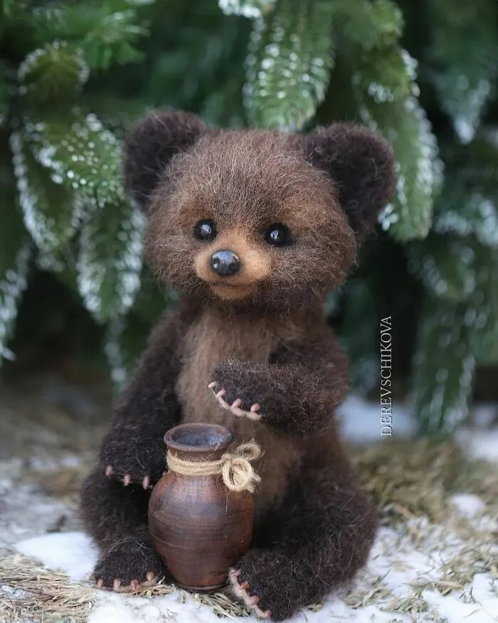 30 Adorable Needle-Felted Wool Animals By Yulia Derevschikova (New Pics)