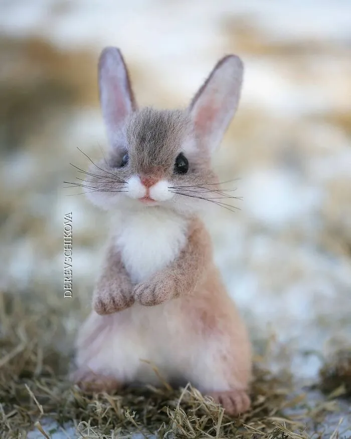 30 Adorable Needle-Felted Wool Animals By Yulia Derevschikova (New Pics)
