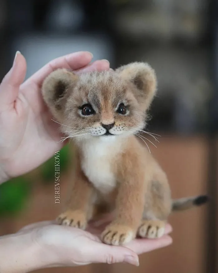 30 Adorable Needle-Felted Wool Animals By Yulia Derevschikova (New Pics)