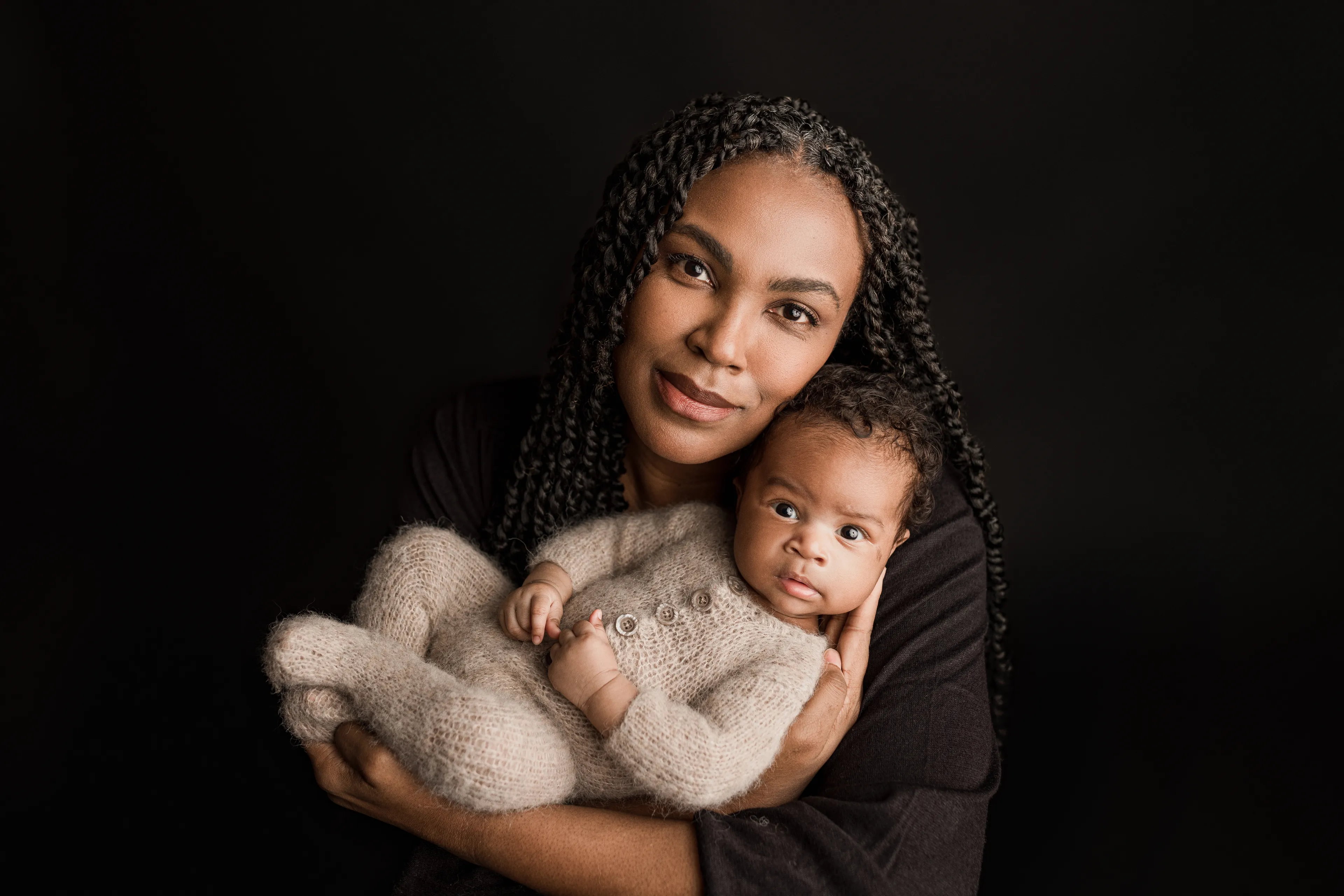 Beautiful Mother And Son Portrait