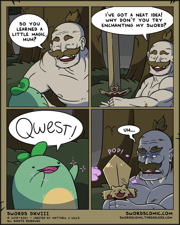 I Make Comics About A Fantasy World Where Everyone And Everything’s Weapon Of Choice Is A Sword (23 Pics)