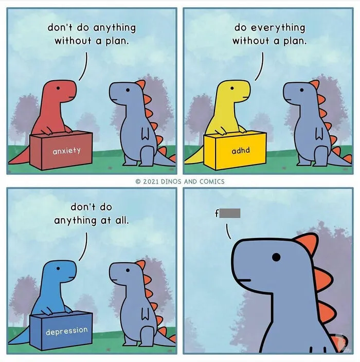 30 New Funny Comics About Self-Aware Dinosaurs And Their Mental Health