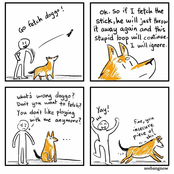 30 Comics That Show What Living With A Dog Is Really Like, By Xibang