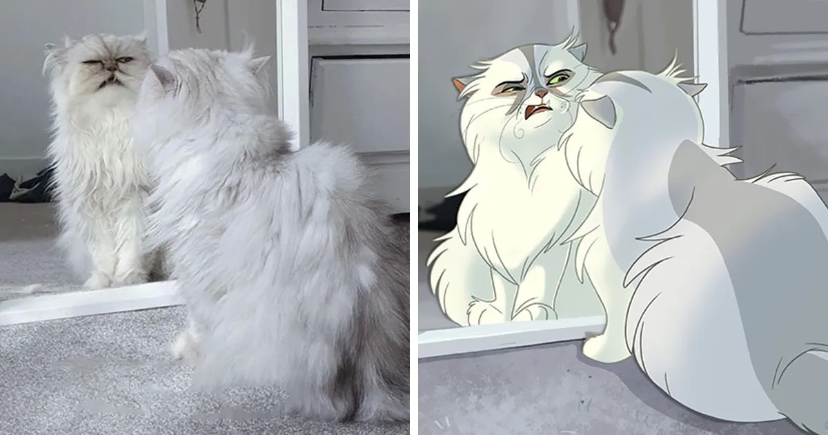 La gente envía fotos de sus mascotas a esta artista y ella las disneyfica (30 imágenes nuevas)