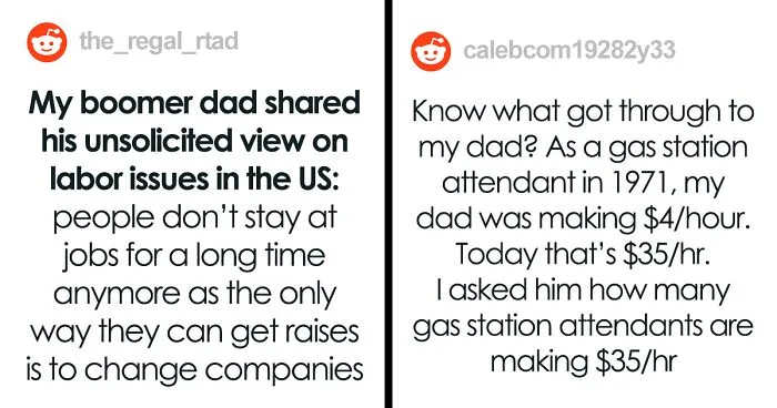 "Boomer" Dad Shares His Perspective On Today's Labor Issues In The US, A Lot Of People Agree