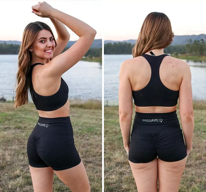 Woman Challenges Unrealistic Body Standards With Side-By-Side “Real Me Monday” Photos Of Herself (30 Pics)