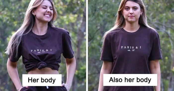 Woman Challenges Unrealistic Body Standards With Side-By-Side “Real Me Monday” Photos Of Herself (30 Pics)