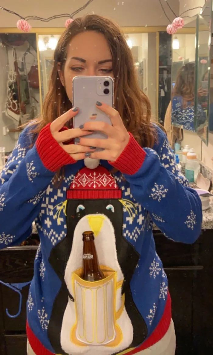Pouch To Hold Her Beer