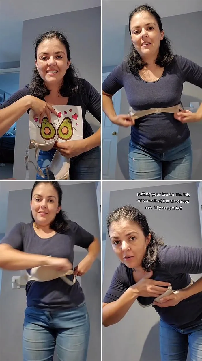 Putting On A Bra