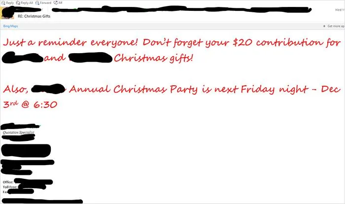 Hr Is Asking Us To Pitch In $20 For Christmas Presents For The CEO And Cto