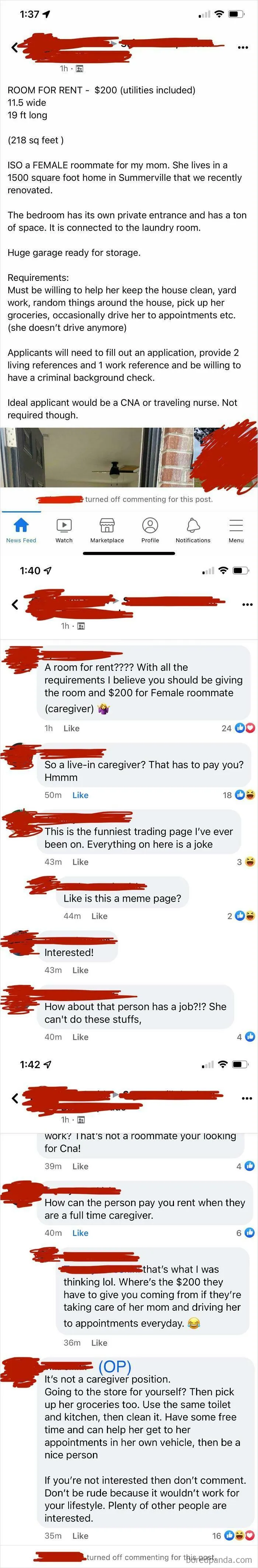 I Don’t Know What’s Worse, Op Or The One Single Person Interested