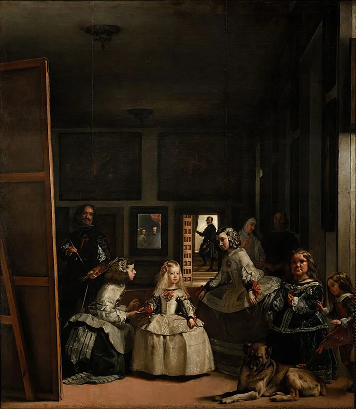 Painting depicts a group of people in a room, showcasing one of the most famous artworks in art history.