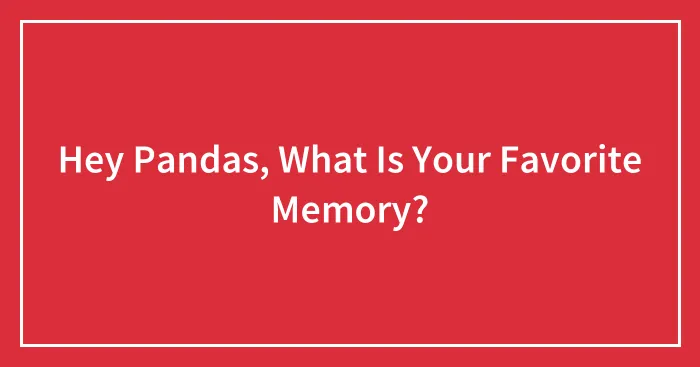 Hey Pandas, What Is Your Favorite Memory?