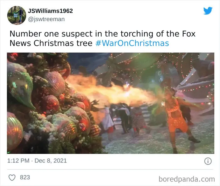 Someone Sets The Fox News Christmas Tree On Fire, And Here’s How The Internet Reacted (30 Pics)