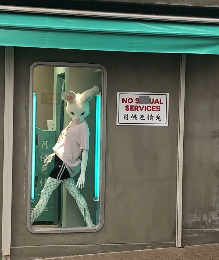 A Rabbit Headed Mannequin I Spotted In Japan