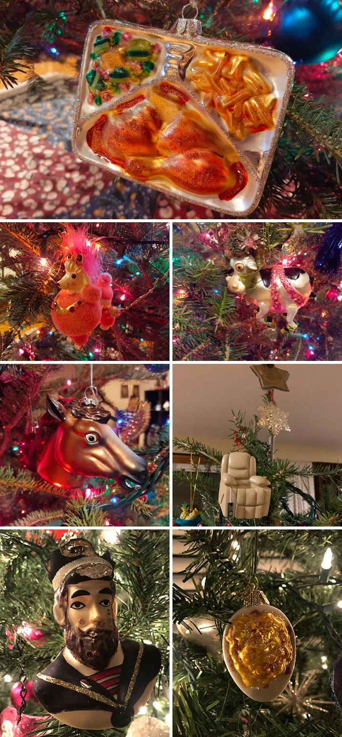 Years Ago, My Sister And Mom Started An “Ugly Ornament” Exchange Each Xmas