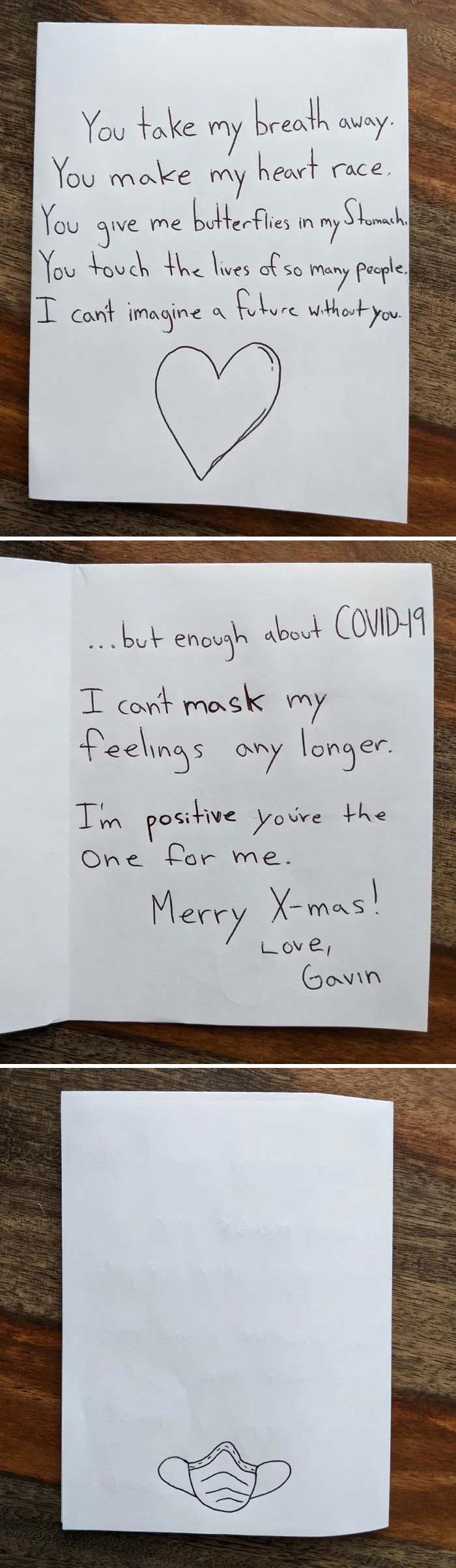 Christmas Card For My Girlfriend, She Wasn't Impressed