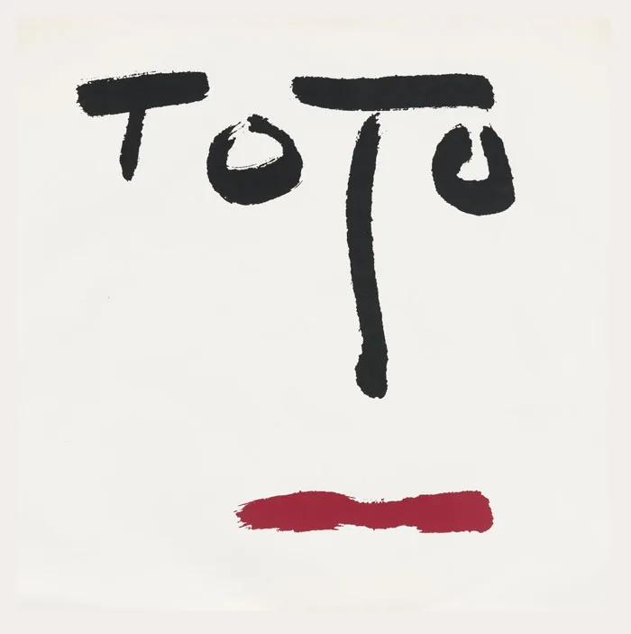 Minimalist design featuring abstract face with bold text, representing one of the greatest album covers.