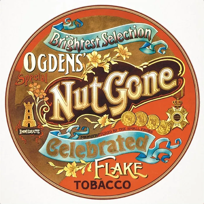 Vintage album cover featuring an ornate circular design with floral elements and decorative text.