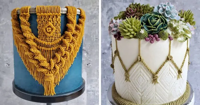 60 Decorated Cakes That Like They’ve Been Embroidered By This Food Artist