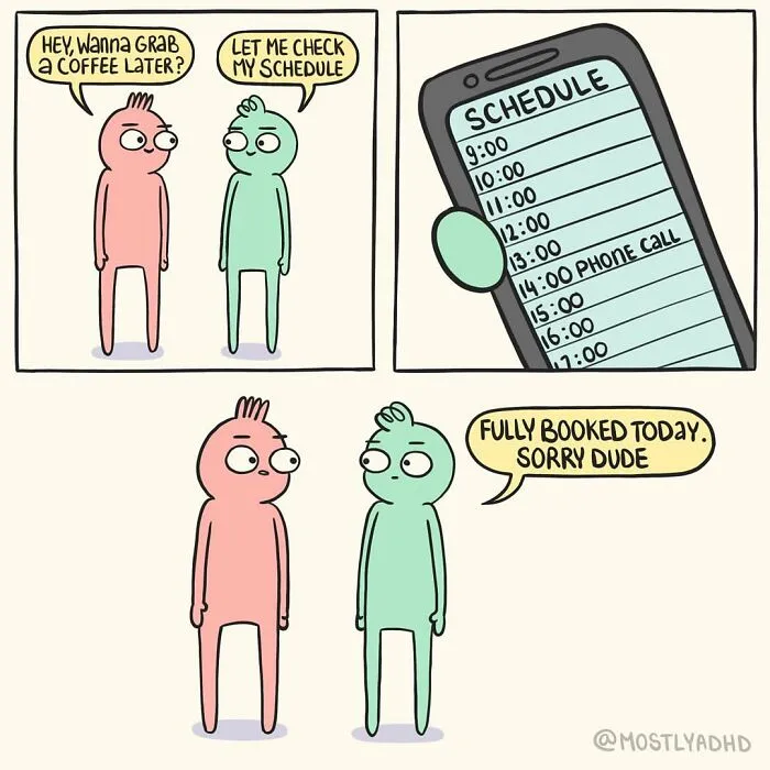 Life With ADHD Illustrated In 24 Comics By This Artist