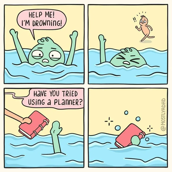 Life With ADHD Illustrated In 24 Comics By This Artist