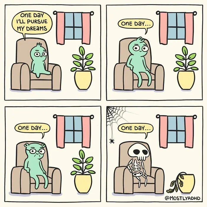 Life With ADHD Illustrated In 24 Comics By This Artist
