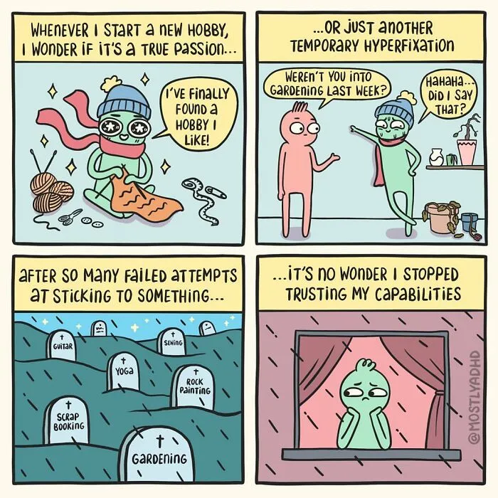 Life With ADHD Illustrated In 24 Comics By This Artist