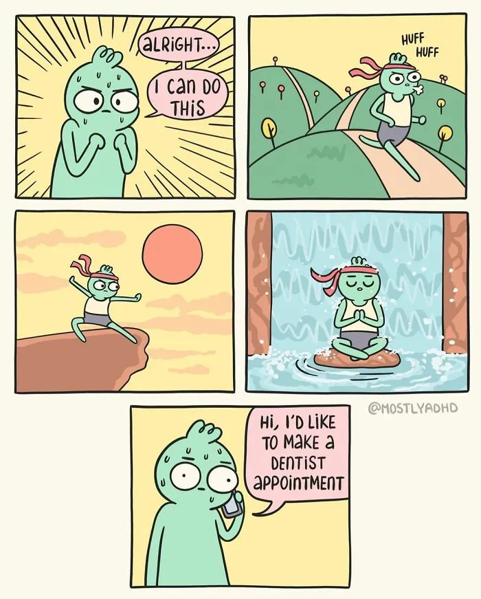 Life With ADHD Illustrated In 24 Comics By This Artist