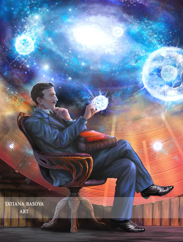 I Painted Nikola Tesla (4 Pics)