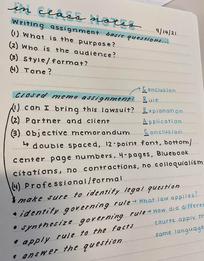 One Of My Fellow Law Student’s Handwriting Is Just Gorgeous