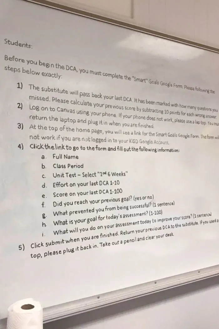 My English Teacher’s Agenda